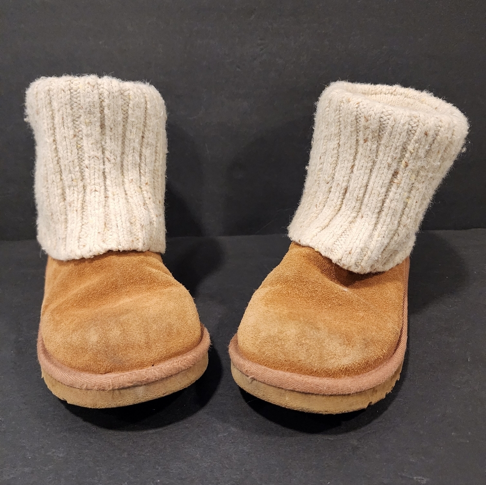 UGG Australia Girls Shea Kids Size 2 Classic Brown Chestnut Boots